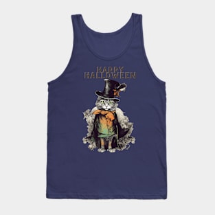 cute cat happy halloween Tank Top